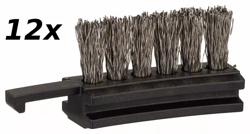 12x mini-brosses acier pour brosse laiton Ø180mm PWR 180 CE